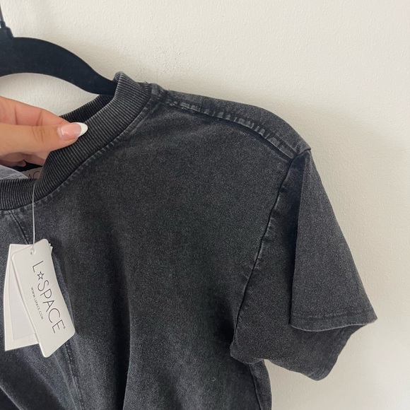 L*Space Black Acid Wash Twist Front dress - Picture 5 of 6